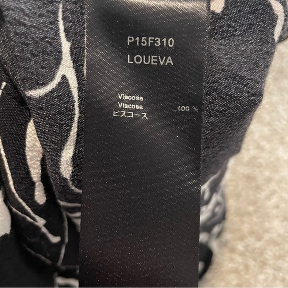 Anne Fontaine Floral button down sleeveless blouse shirt coastal resort travel - Picture 6 of 6